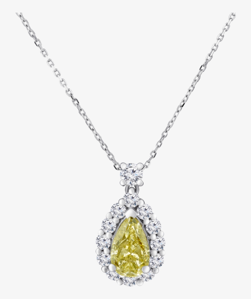Natural Fancy Yellow Diamond Pendant - Locket, transparent png download