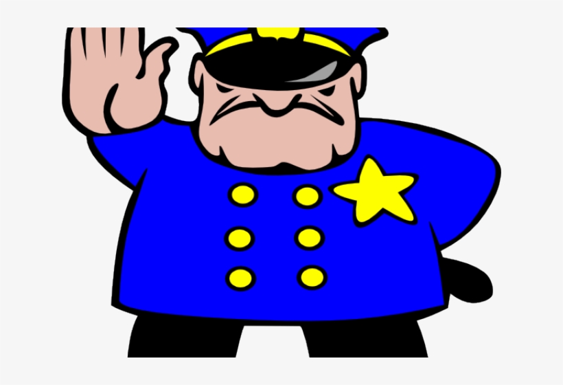 Cop Clipart Police Hat - Police Man, transparent png download
