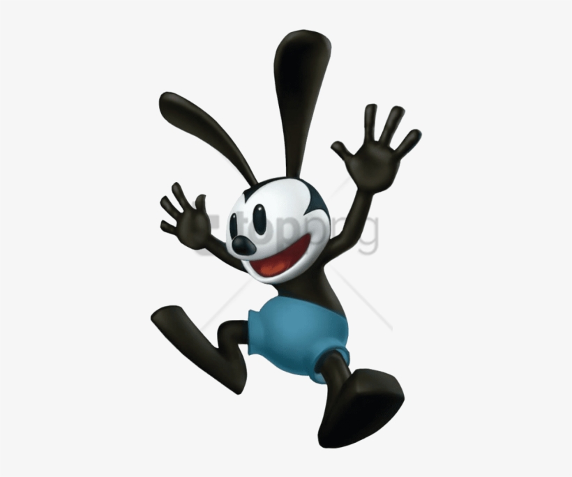 Free Png Download Oswald The Lucky Rabbit Jumping Clipart - Oswald The Lucky Rabbit, transparent png download