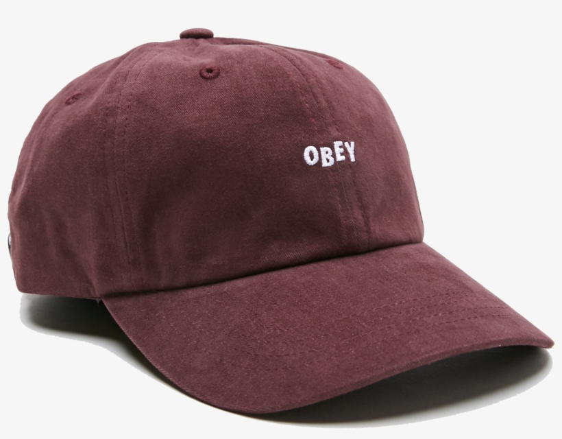 Jumble Bar Iii 6 Panel Hat Eggplant - Obey Mens Jumble Bar Iii Strapback Hat, transparent png download