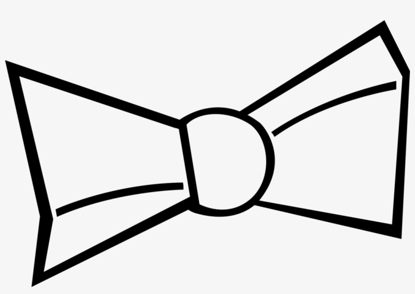 Vector Illustration Of Bow Tie Necktie Clothing Apparel - Как Нарисовать Галстук Бабочку, transparent png download