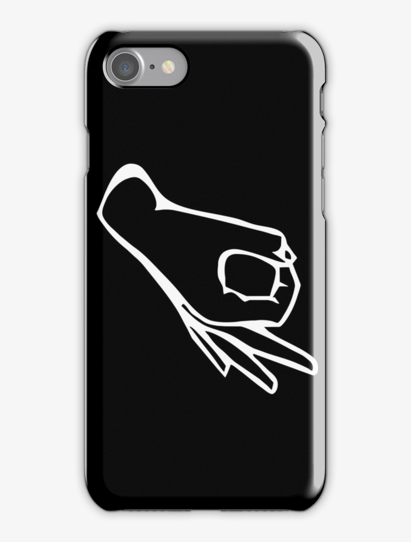 Finger Circle Game Iphone 7 Snap Case - Upside Down Ok Hand Emoji, transparent png download