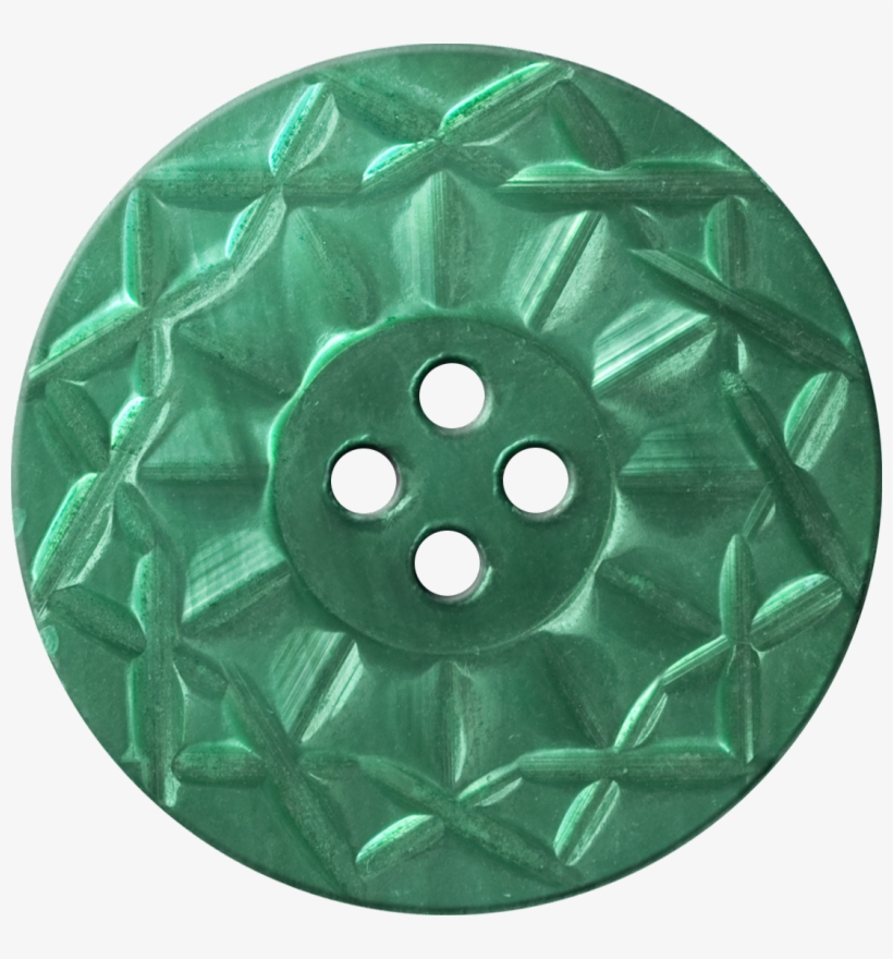 Button With Twelve Pointed Intertwining Border, Blue - Shirt Buttons, transparent png download