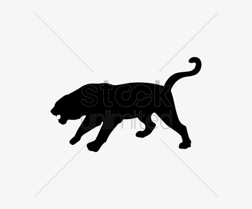 Silhouette Of Tiger V矢量图形 - Illustration, transparent png download