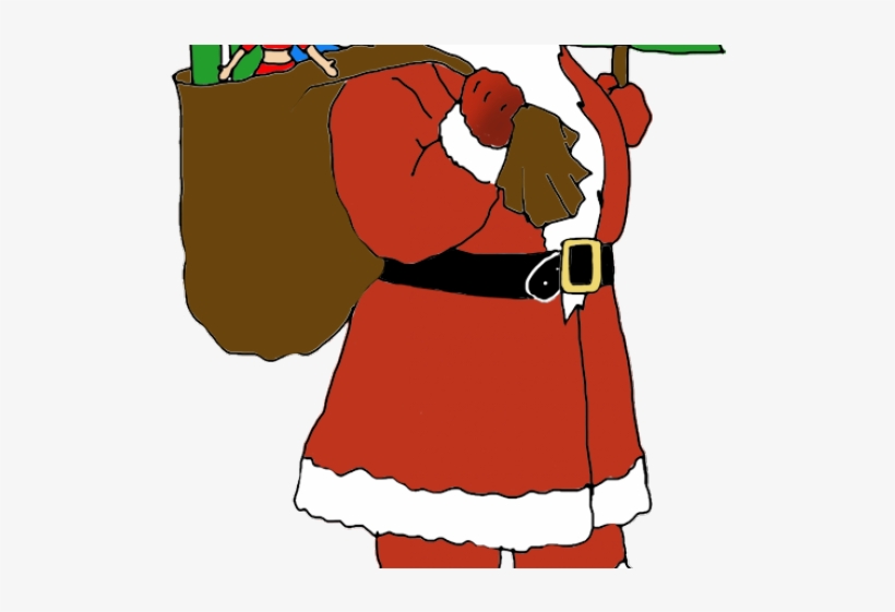 Drawn Sanya Santa Suit - Cartoon, transparent png download