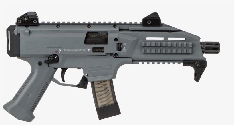 Pistol Muzzle Flash Png - Cz Scorpion Od Green, transparent png download