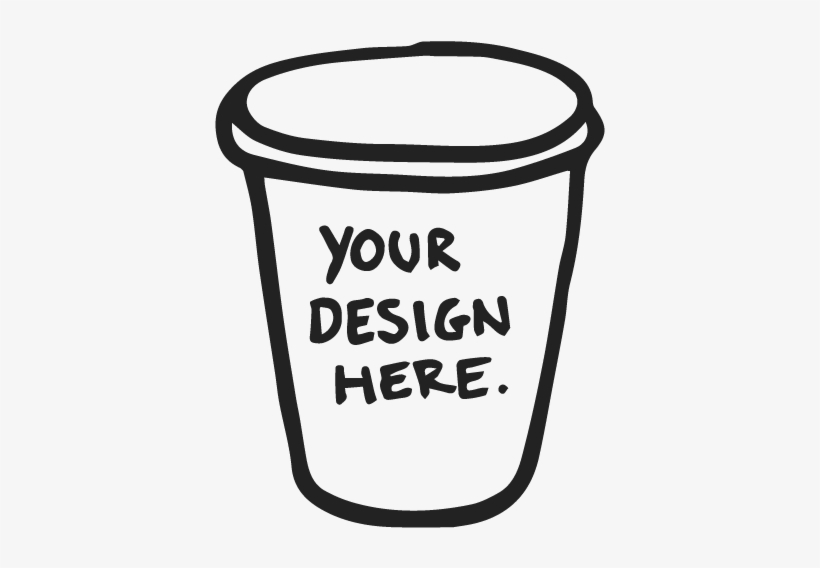 Custom Design Coffee Cups, transparent png download