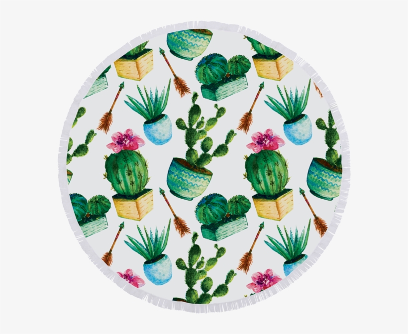 Background Flower Vintage Cactus, transparent png download