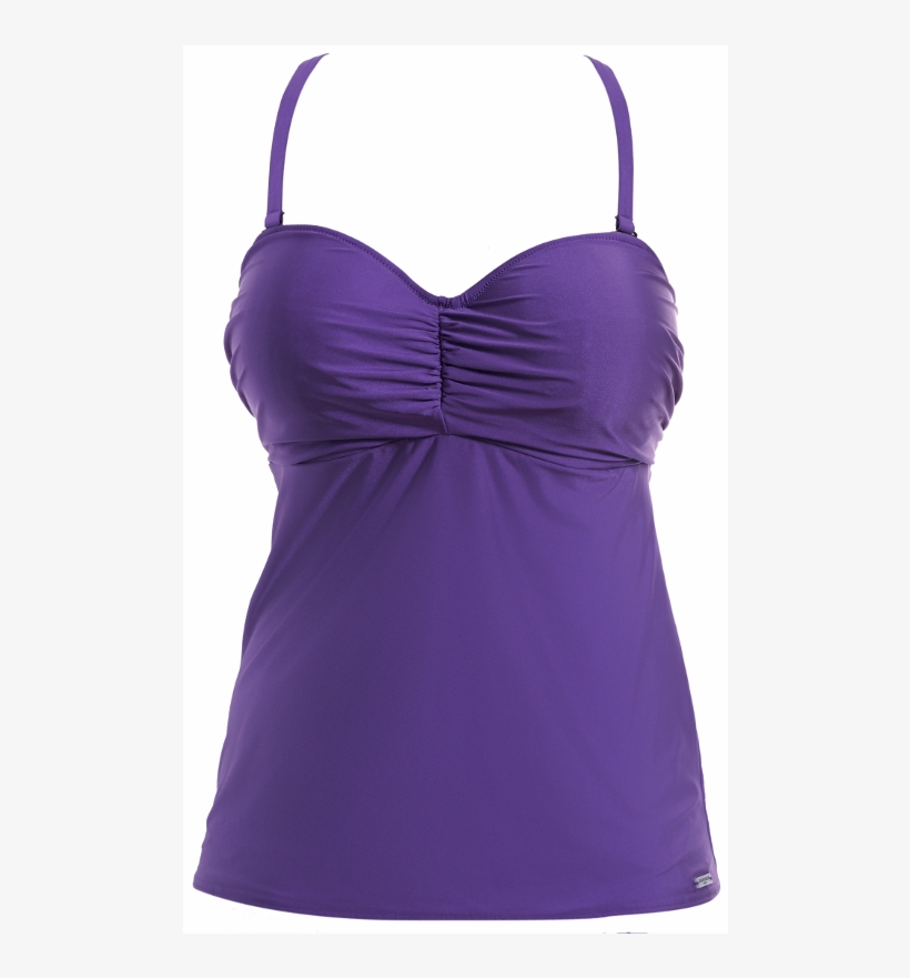 Fantasie Swimwear Los Cabos Violet Purple Bandeau Tankini - Cocktail Dress, transparent png download