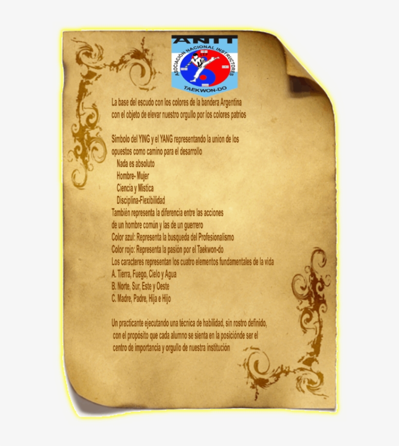 Un Practicante Ejecutando Una Técnica De Habilidad, - Marcos De Hojas Antiguos, transparent png download