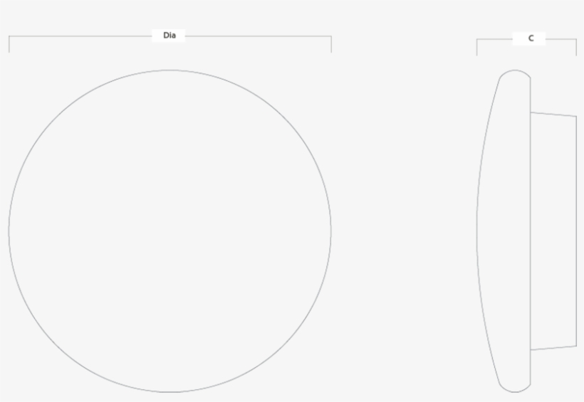 Tierra Bh Decorative Led Bulkhead Line Drawing - Circle, transparent png download