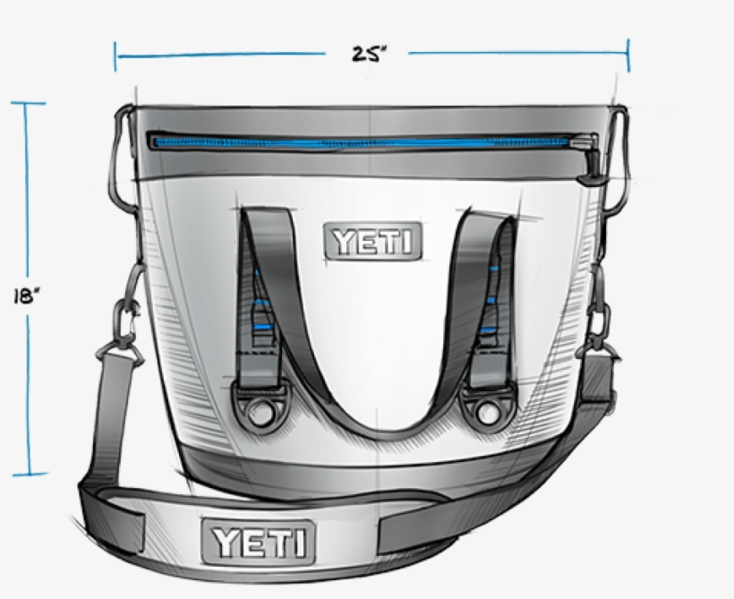 Yeti Hopper Two 30 Personal Cooler - Yeti Hopper Two 30 Dimensions, transparent png download