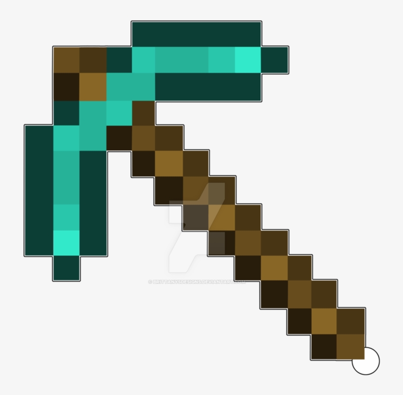 752 X 1063 2 - Minecraft Diamond Pickaxe Png, transparent png download