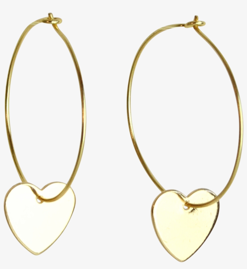 Candy Heart Hoops - Earrings, transparent png download