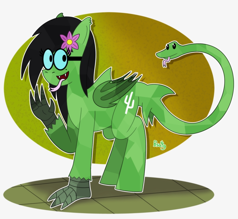 Bsalg93, Bat Pony, Bat Wings, Chimera, Claws, Flower, - Cartoon, transparent png download