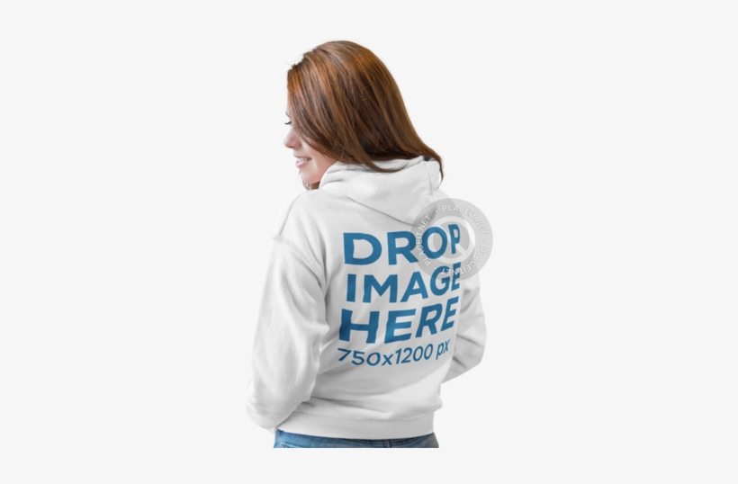 Download Back Of A Girl Wearing A Pullover Hoodie Mockup At Hoodie Transparent Png 640x480 Free Download On Nicepng