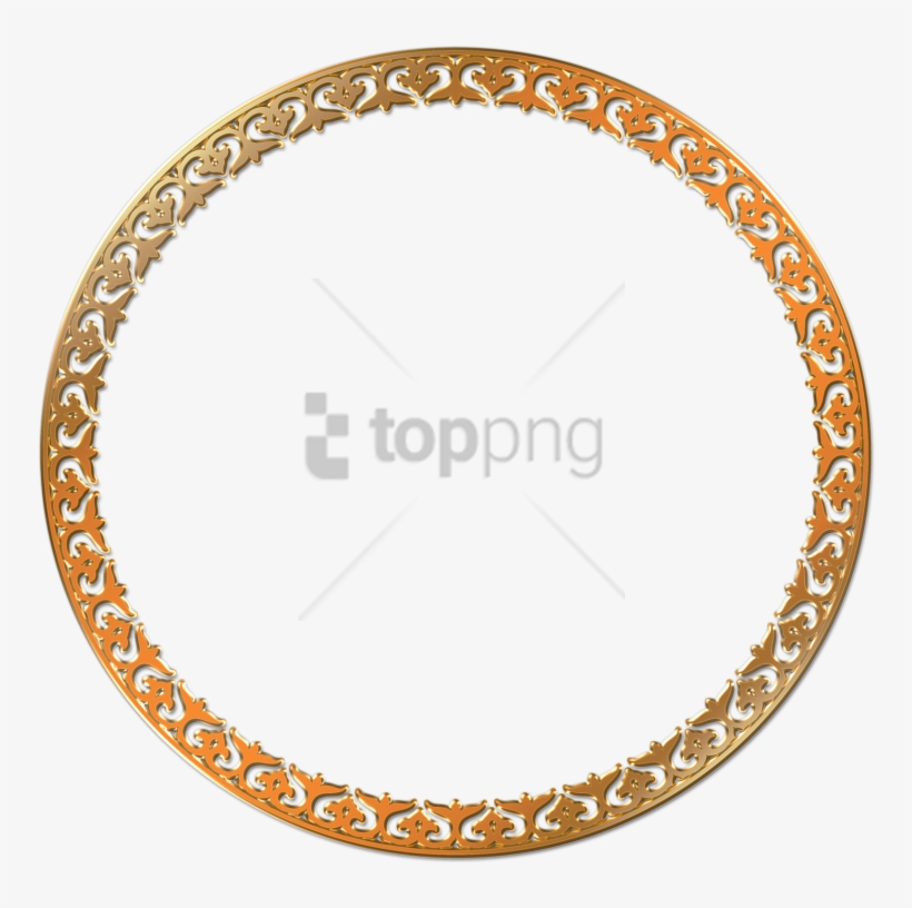 Free Png Gold Circle Frame Png Png Image With Transparent - Necklace Diamond Cartier Vintage, transparent png download