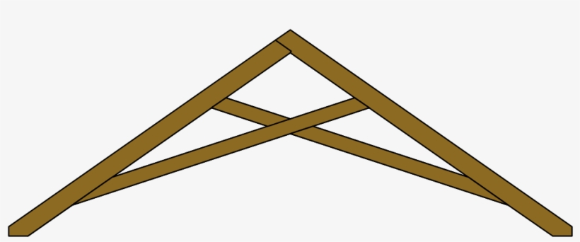 Scissor Roof Truss Drawing - Scissor Truss, transparent png download