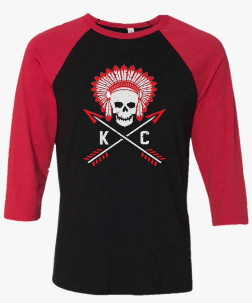 Commandeer - Crossed Arrows - Baseball Tee - Raglands - Long-sleeved T-shirt, transparent png download