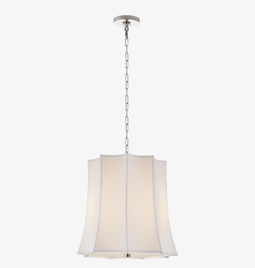 Peter Crown Hanging Shade In Polished Nickel Wit - Lampshade, transparent png download
