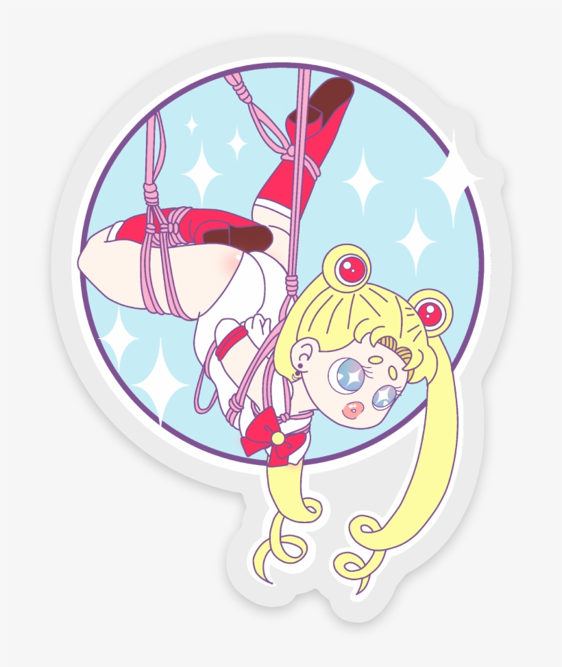 [retired] Shibari Scout Clear Vinyl Sticker Darkdelights - Cartoon, transparent png download