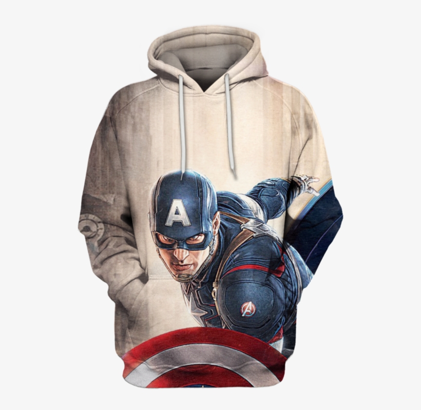 Captain America The Avenger Movie Hoodie 3d - Iphone X Case Captain America, transparent png download