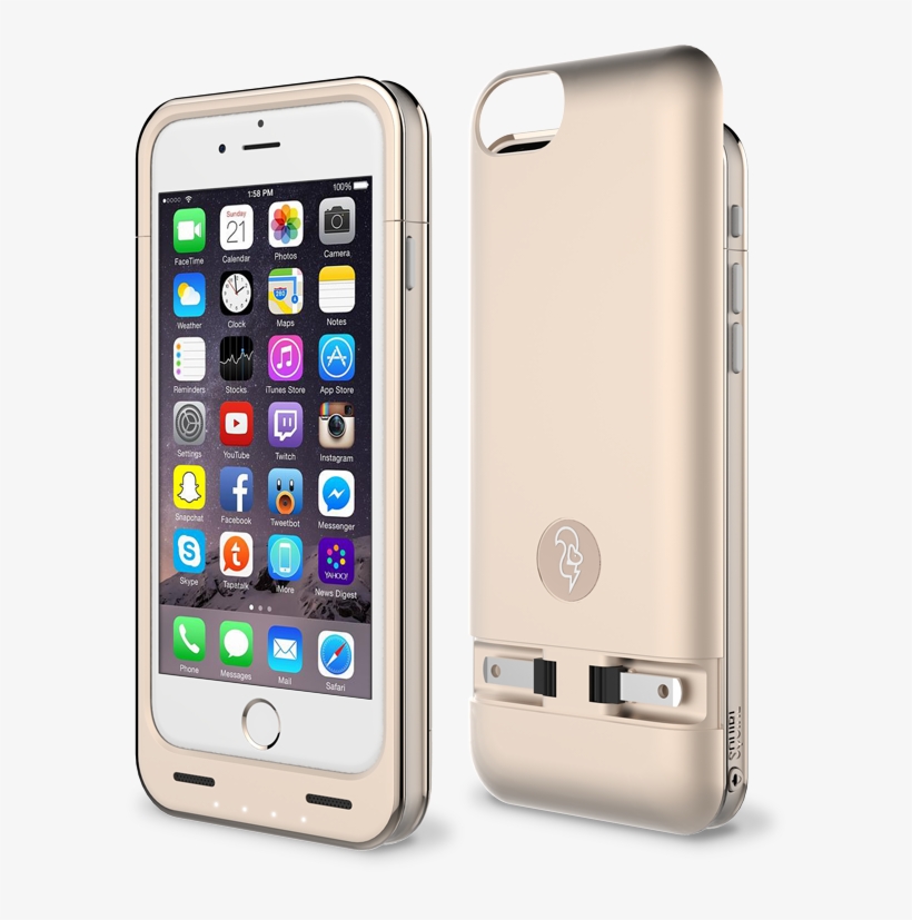 Squirl Case Gold - Phone Case That Charges, transparent png download