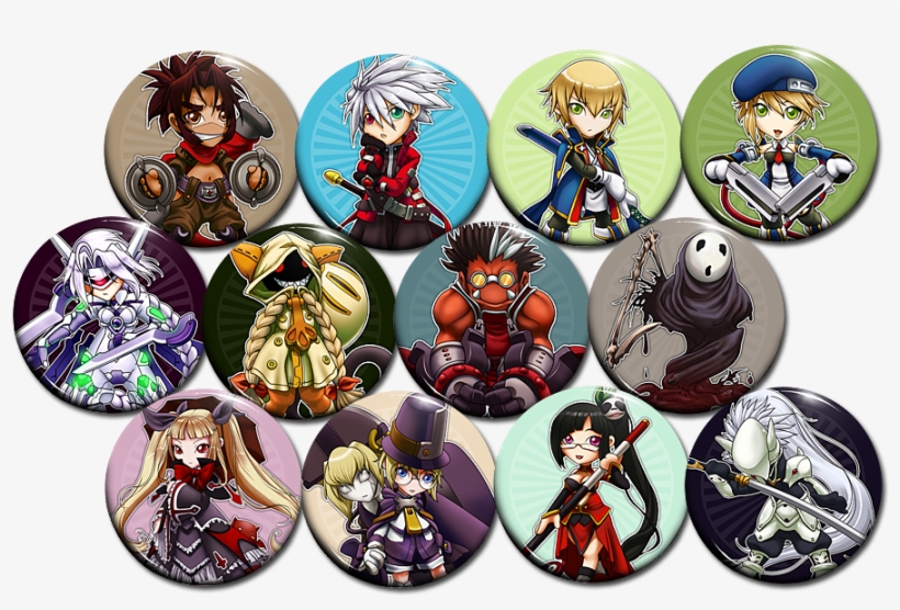 Blaz Blue Button Set - Blazblue Chibi, transparent png download