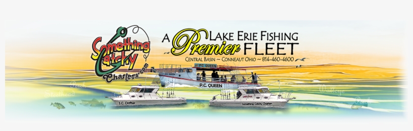 Something Catchy Charters On Lake Erie~walleye Charters, - Launch, transparent png download