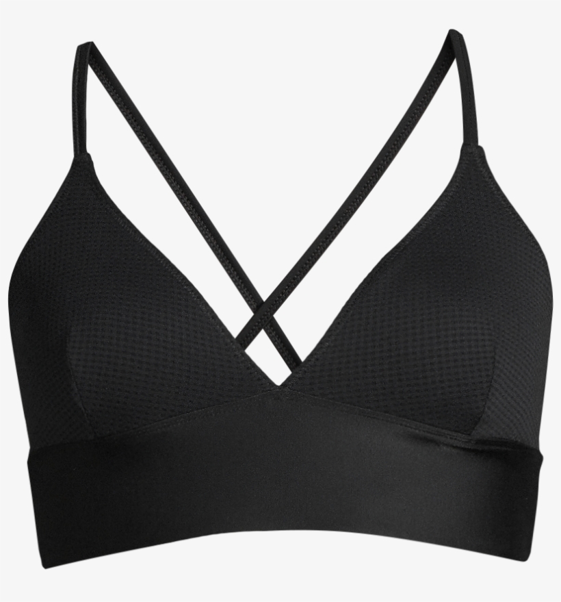 Iconic Bikini Top Black - Brassiere, transparent png download