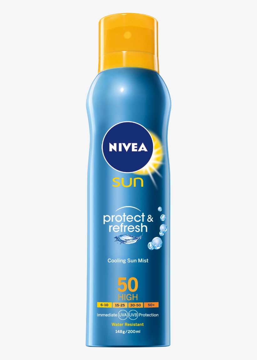 Protect & Refresh Cooling Sun Mist - Nivea, transparent png download