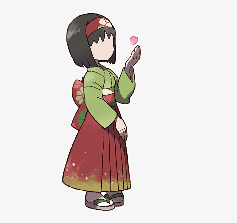 Erika No Face - Erika Pokemon Let's Go, transparent png download