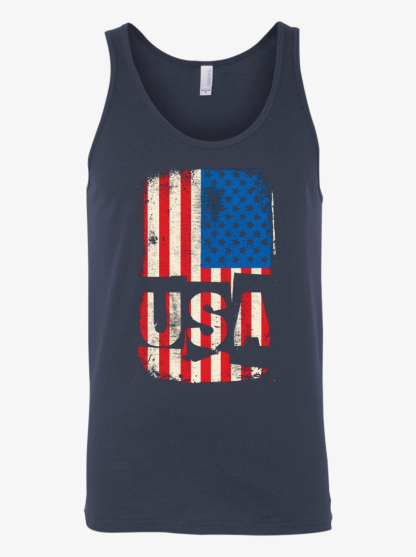 American Stars Stripes Flag Tank - Shirt, transparent png download