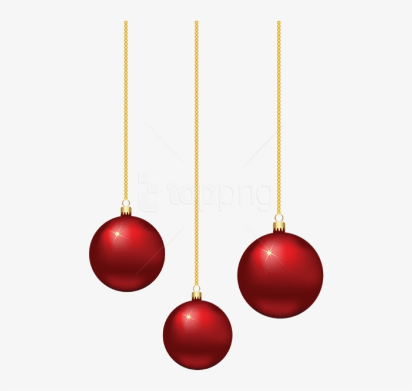 Free Png Hanging Elegant Redchristmas Balls Png - Adornos De Navidad Pelotas, transparent png download