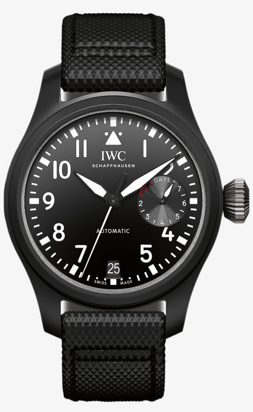 Il Big Pilot's Watch Top Gun - Tissot Automatic Black Dial, transparent png download