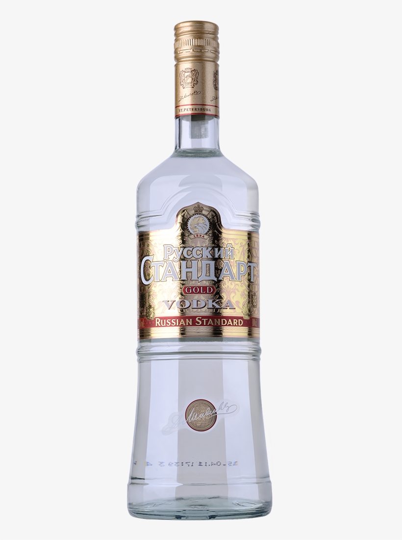 Russian Standard Gold Vodka 1l - Vodka Martini, transparent png download