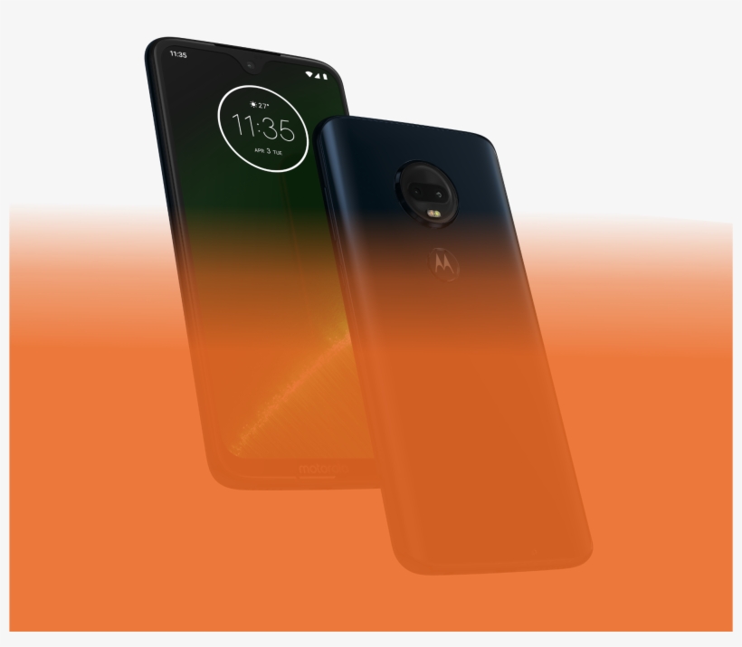 Moto G7plus Gradient - Smartphone, transparent png download