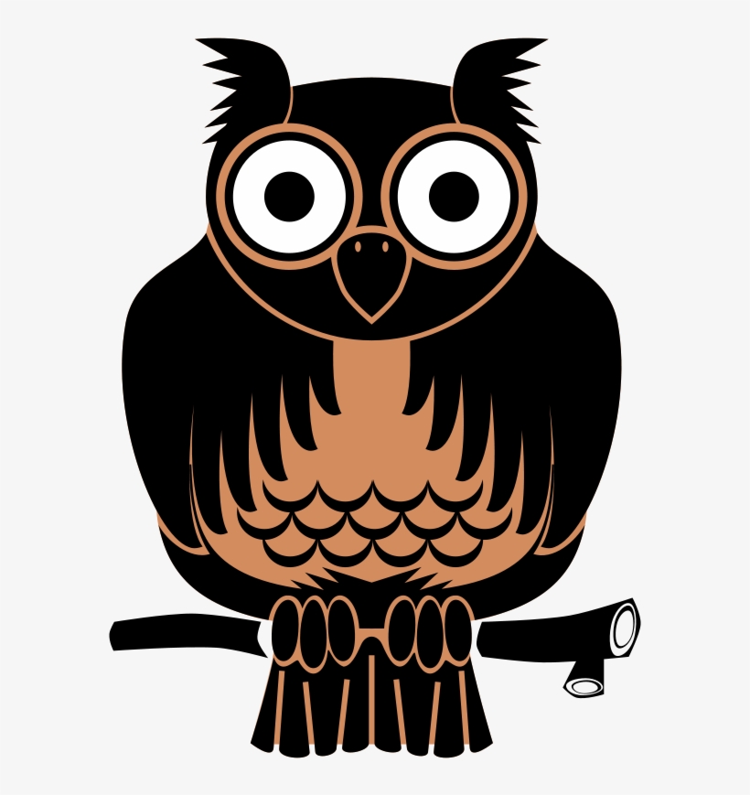 Silhouette Free Owl - بومة Png, transparent png download