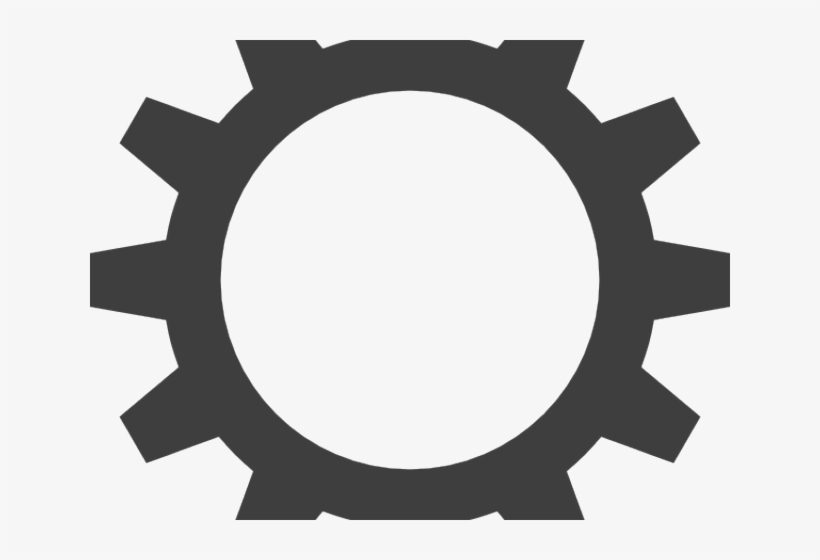 Metal Gear Clipart Silhouette - Cogwheel Green, transparent png download