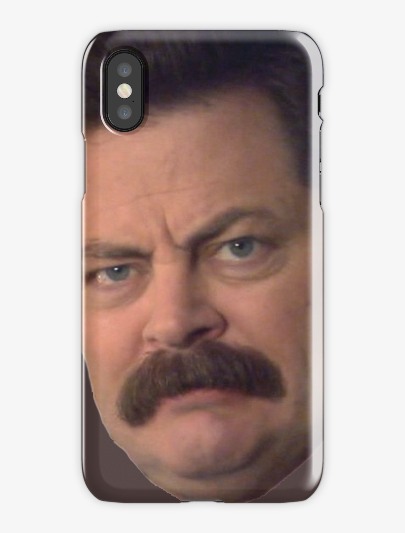 Ron Swanson Iphone X Snap Case - Ron Swanson Iphone Case, transparent png download