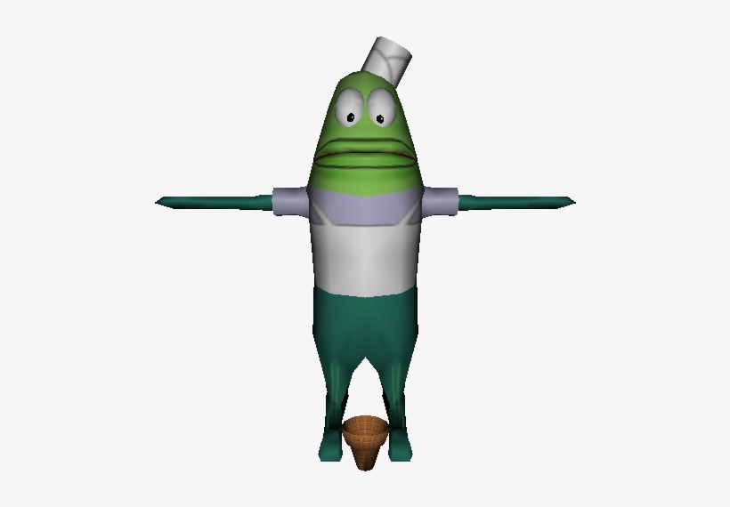 Ice Cream Fish - Spongebob Lights Camera Pants Pc Models, transparent png download