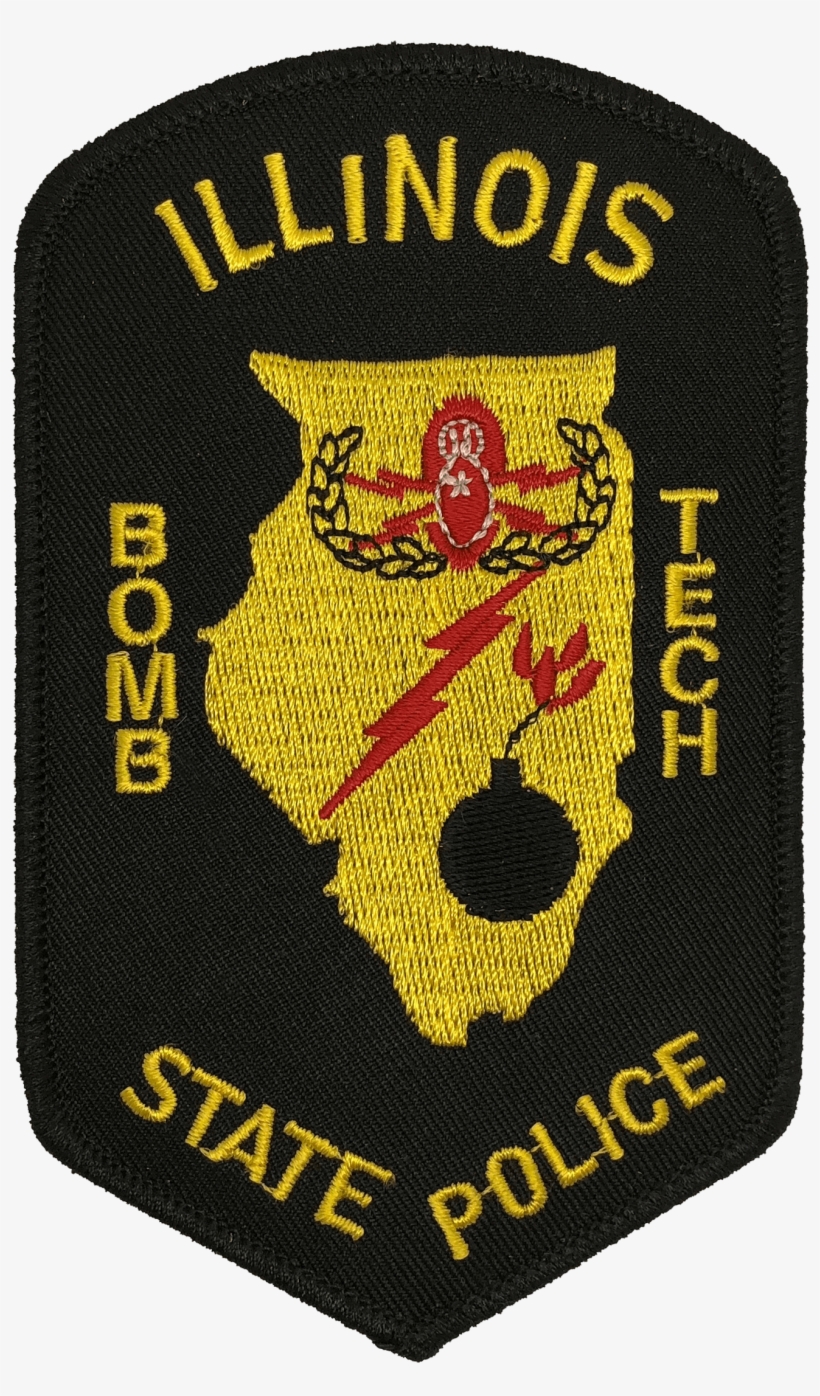 Illinois State Police Shoulder Patch Bomb Tech Chicago - Love, transparent png download
