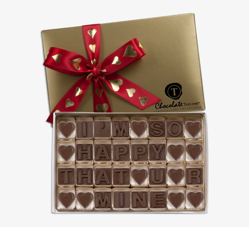 I'm So Happy That U R Mine-with Imprinted Ribbon - Valentine's Day, transparent png download