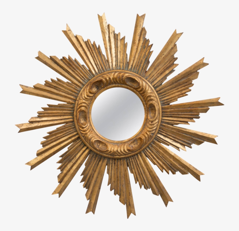 Mid Century French Giltwood Gold Gilt Sunburst Starburst - Necesidades De Una Planta, transparent png download