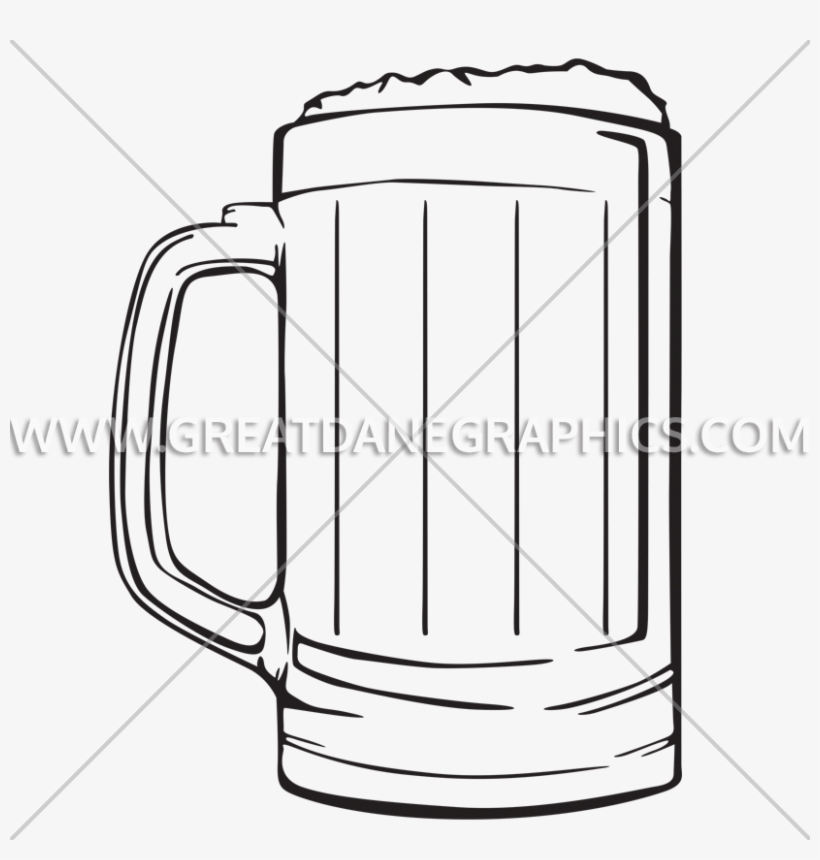Clip Art Transparent Beer Stein Clipart Black And White - Line Art, transparent png download