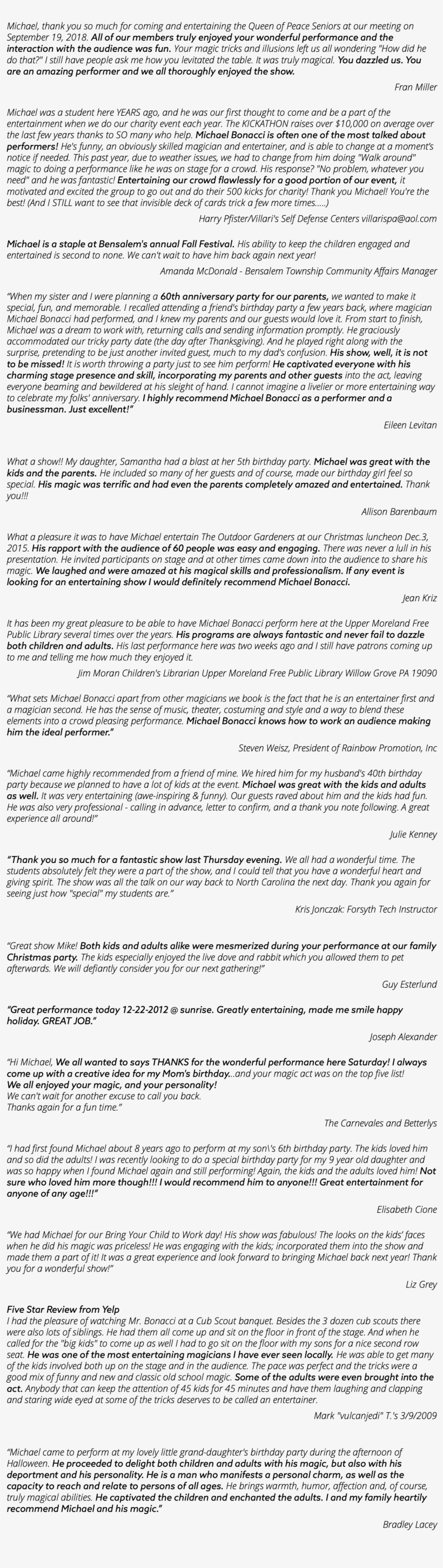 Michael, Thank You So Much For Coming And Entertaining - Document, transparent png download