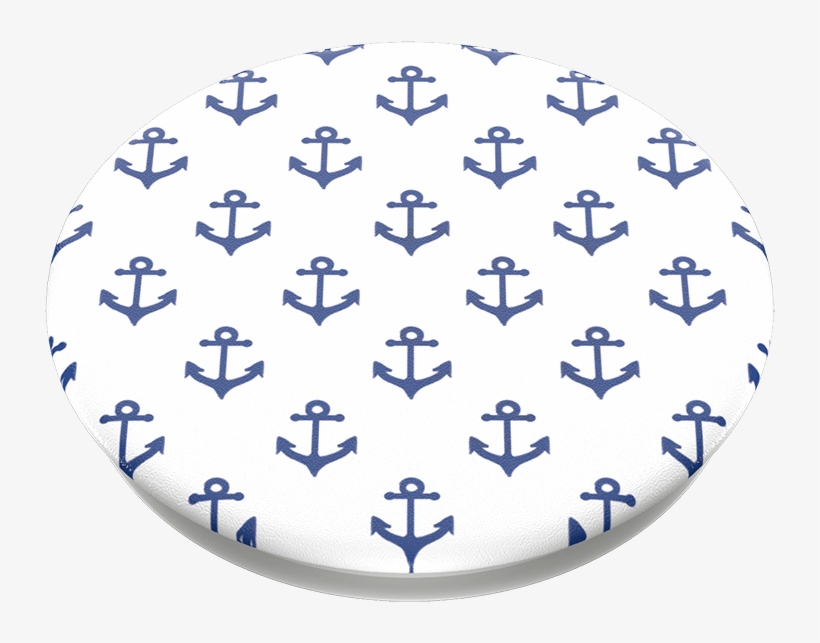 Anchors Away White, Popsockets - Anchor Print, transparent png download