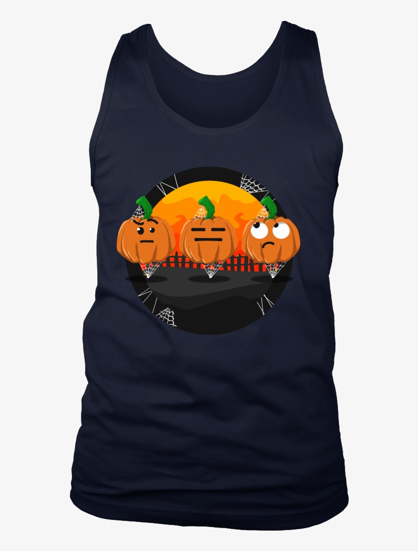 Funny Cartoon Fruit Feeling Confused Pumpkin Face Men's - Shirt, transparent png download