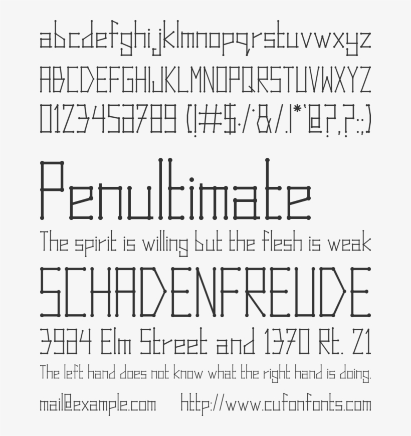 Dots And Lines Font Preview - Calligraphy, transparent png download