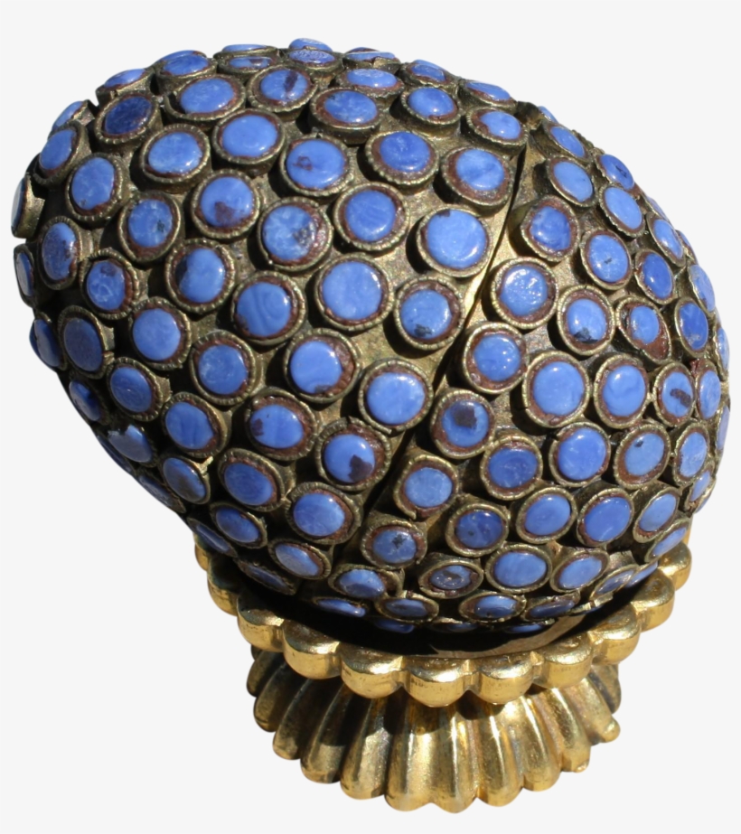 Early 20th Century Tibetan Egg Shaped Trinket Box With - Crystal, transparent png download